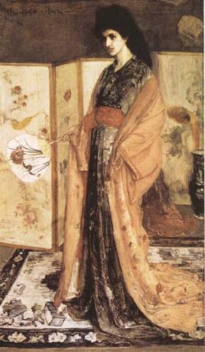 James Abbott McNeil Whistler Rose and Silver La Princesse du Pays de la Porcelaine (mk09) oil painting image